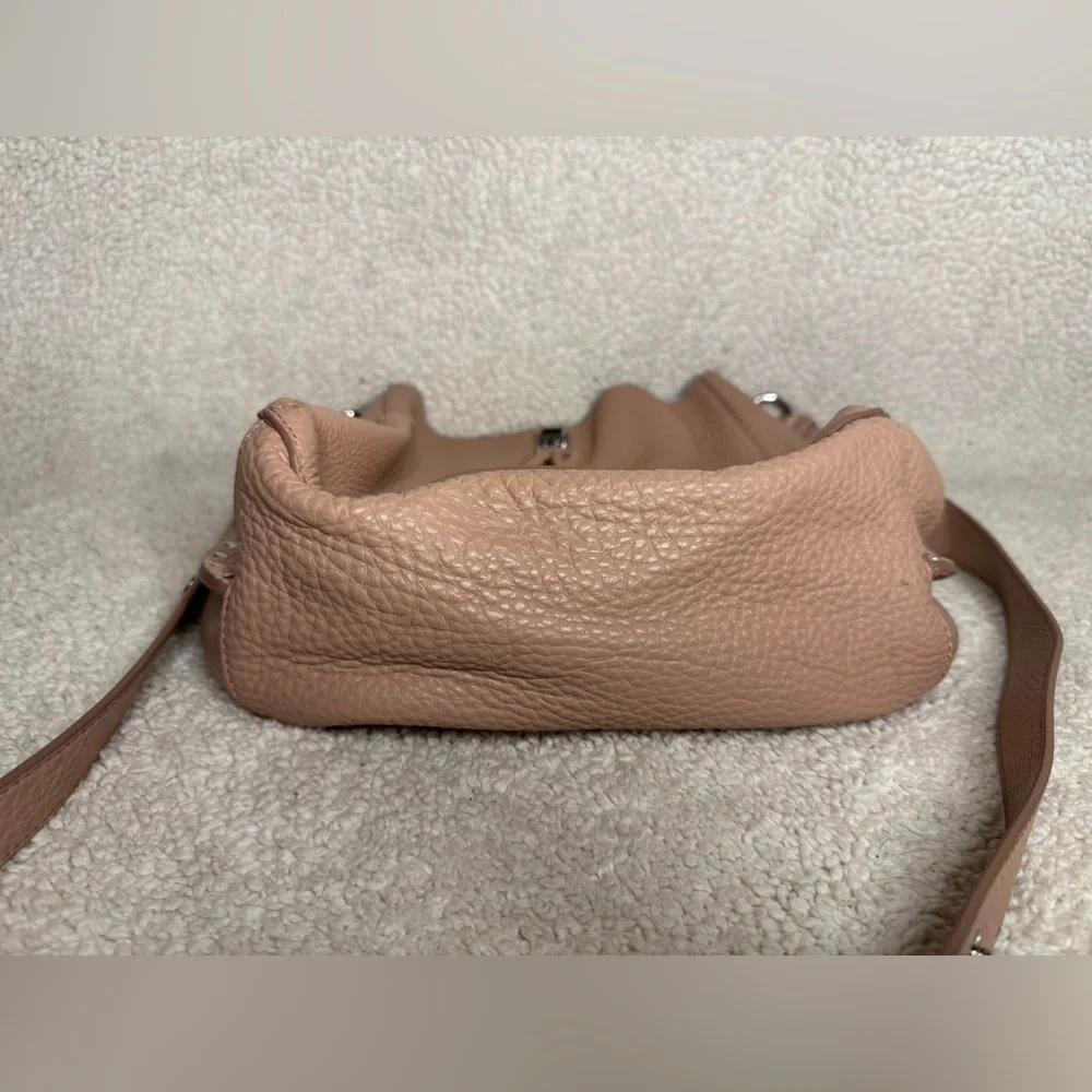 Rebecca Minkoff Darren Deerskin Leather Shoulder Bag Pink Slouchy Soft Classy - Picture 5 of 8